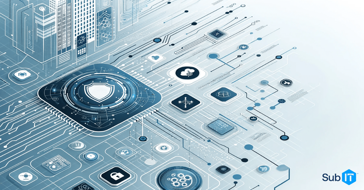 Network of IT Icons Interconnected | Cybersecurity