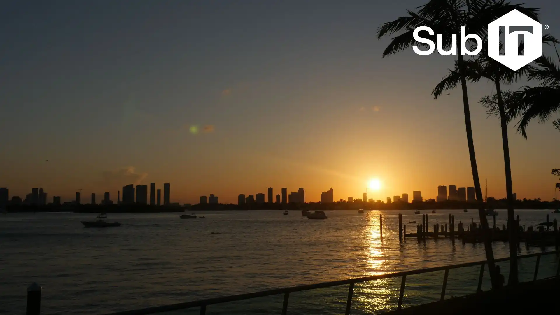 Miami at dusk, where IT compliance is necessary