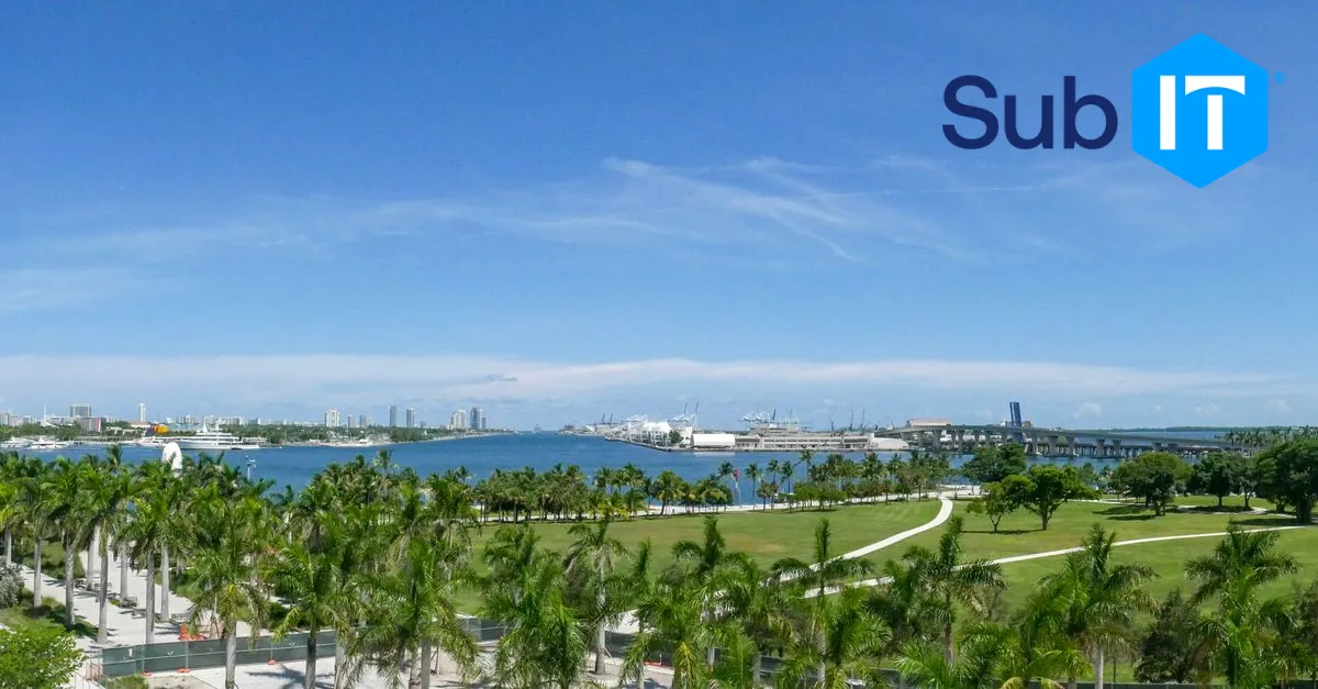 A view of Miami is shown, where residents seeking managed ai services services can find local guidance.